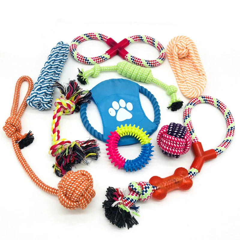 Durable Braided Cotton Rope Dog Chew Toys